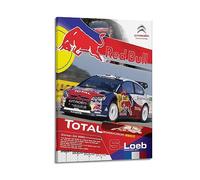 JONZA Rally Racing WRC Poster for Citroen C4 Wrc Sports Car Decorative Painting Canvas Wall And Art Picture Family Bedroom 08x12inch(20x30cm)