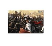 JONZA Vintage Knight Poster Medieval Warfare Decorative Painting Canvas Wall And Art Picture Family Bedroom Decor 16x24inch(40x60cm)