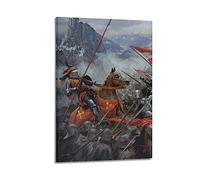 JONZA Vintage Poster European Knights Battle of Agincourt Decorative Painting Canvas Wall And Art Picture Family Bedroom Decor 12x18inch(30x45cm)