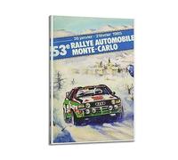 JONZA Vintage Rally Racing WRC Poster for Audi Quattro Sport Car Decorative Painting Canvas Wall And Art Picture Family Bedroom 16x24inch(40x60cm)