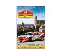 JONZA Vintage Rally Racing WRC Poster for Lancia Rally 037 Race Car Decorative Painting Canvas Wall And Art Picture Family Bedroom 12x18inch(30x45cm)