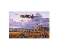 JONZA Vintage Tactical Bomber Mosquito FB.VI WWII Military Aircraft Poster Decorative Painting Canvas Wall And Art Picture Family Bedroom 20x30inch(50x75cm)