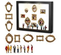 JONZIN Personalized Mini Museum of Us Frame-2026 Custom Couple Silhouette Box,DIY Mini Family Photo Frames,Unique Anniversary Day Gifts for Him/Her, Valentine‘s, Wedding Home Decor (Black)