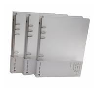 jooact Binder 3 Pack (White, A5 6-Ring, A6 6-Ring, B5 9-Ring) Refillable Notebook Covers, Inner Paper Not Included