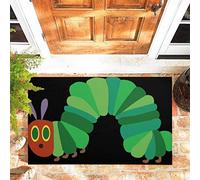 JOOCAR Door Mat Catoon Green The Very Hungry Caterpillar Door Mats for Indoor, 40x60 cm, Non-slip Entrance Rug Machine Washable Soft Doormats for Kitchen Bathroom Bedroom