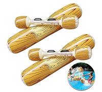 JOOCCO Inflatable Pool Floats, Raft Games for Kids & Adults, Fighting Battle Log Rafts Row Toys, Party Float Swimming Water Toys Canoe Ride On Toy, 2 Pack