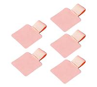Joocyee 5 Pieces Leather Pen Loop Holder For Notebooks Journals Planners Tablet Case Pencil,Storage Box Waterproof,Pink
