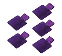 Joocyee 5 Pieces Leather Pen Loop Holder For Notebooks Journals Planners Tablet Case Pencil,Underbed Storage Boxes,Purple