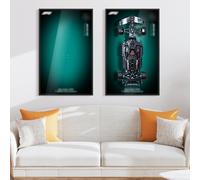 Joodyyoo Display Wall Board for Lego Technic Mercedes AMG F1 42171, Wall Art, Lego Car Display, Home Decor (Car Not Included)