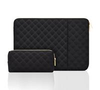 jooeer 13 Inch Laptop Sleeve Case for 13" MacBook Air/Pro M4 M3 M2 M1 13.3" Chromebook Notebook, Protective Waterproof Polyester Padded Computer Cover with Accessory Bag, Black