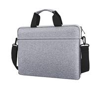jooeer Laptop Sleeve Case 13 14 15 Inch for 13-14" Chromebook Notebook 15" MacBook Air Pro M2 M1 Surface Laptop 3/4/5, Protective Waterproof Padded Shoulder Bag with Strap Handle, Grey