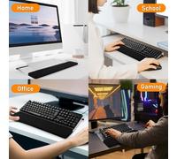 Jooehyer 1 Pcs Computer Keyboard Stand Acrylic Keyboard Riser Tilt for Desktop for Office Home School