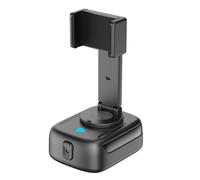 Jooehyer 1 PCS Intelligent AI Face Recognition, 360¡ã Mobile Phone Tracking, Black ABS PTZ Live Broadcast, Self-Portrait, Panoramic Anti-Shake