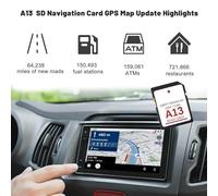 Jooehyer 1 Piece A13 Navigation Card Latest 2022 Navigation Card Maps Sync System Update USA/Canada Maps GM5T-19H449- Black