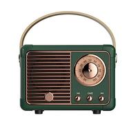 Jooehyer 1 Piece Retro Bluetooth Speaker HM11 Classical Retro Music Player Sound Stereo Portable Mini Travel Music Player Green