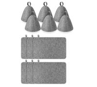 Jooehyer 1 Set 6 Pcs Felt Sauna Hat 6 Pcs Heat Insulation Sauna Mat Absorbent Head Protection Vaporarium Hat