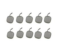 Jooehyer 10 Piece Large-Capacity PU Material Zipper Bag Portable Black Headphones Bluetooth Headset Data Cable Storage Box