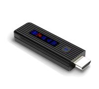 Jooehyer 1080P 50M Wireless Transmitter Adapter -Compatible Video with LED for Camera Laptop Monitor Projector