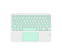 Jooehyer 10inches Touchpad Bluetooth Keyboard Compatible with, and IOS English Green