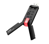 Jooehyer 1800Mbps Wifi 6 USB 3.0 Adapter 2.4G 5.8G WiFi6 Dongle Network Card Black Network Card Support Win 7 10 11 PC
