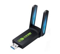 Jooehyer 1800Mbps WiFi6 USB3.0 Network Adapter 802.11AX Dual Band 2.4G/5GHz Wireless WiFi Dongle Network Card Support Win10/11 PC