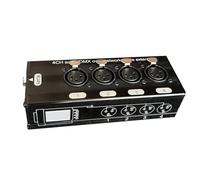 Jooehyer 1Pc 4-Channel 3-Pin XLR Audio Network Cable Extender DMX512 Signal Extender Female Connector Black