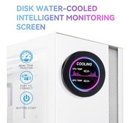 Jooehyer 2.1 Inch IPS TYPE-C Disk Water-Cooled Intelligent Sub-Screen Chassis USB Sub-Screen Computer Monitor Without AIDA64,A