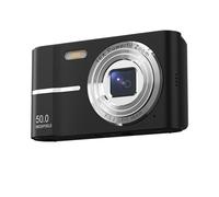 Jooehyer 2.4 Inch Retro Digital Camera 4K HD Small Portable CMOS Mini Camera 50MP 16x Zoom Video Recorder Camera Easy Install Black