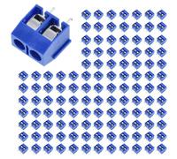 Jooehyer 200Pcs KF301-2P 2 Pin Screw Terminal Connector 5mm Pitch 15A 300V Spliceable