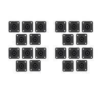 Jooehyer 20PCS 4Pin Connector Female Jack Socket NL4 Power Jack Audio Connector Loudspeaker Amplifier Converter with Lock