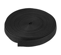 Jooehyer 25mmx20m Roll Nylon Tape Strap for Webbing Bag Strapping Belt Making DIY Craft - Black