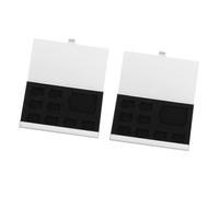 Jooehyer 2Pcs 9-Slot Memory Card Storage Box Mini Memory Card Holder Case Aluminum Alloy Shell for 8 TF Cards and 1 SD Cards Easy Install