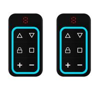 Jooehyer 2X 8CH Multi Frequency Garage Door Remote Control 270-868MHZ Copy Automatically Identify Frequency Blue