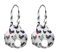 Jooehyer 2X Chicken Holder Bag Hen Sling Carry Bag Chicken Carrier with Handle Chicken Supplies Chicken Medic Bag Catching Bag,B