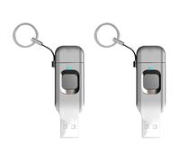 Jooehyer 2X Fingerprint Flash Drive Metal OTG Pendrive USB3.0 Type C for Laptop Phone Lock Thumbdrive Jump USB Disk 32G