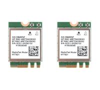 Jooehyer 2X MT7921 WIFI6 2.4G 5G Gigabit Network Card M2 5.2 BT Network Card Desktop Computer Built-in Wireless Network Card