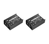 Jooehyer 2X Passive Direct Box Single Channel Passive DI-Box Direct Injection Box Balanced & Unbalance Signal Audio Isolator