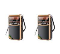 Jooehyer 2X Pocket Radio Portable Mini Full Band Radio AM/FM/SW Radio with Rechargeable Battery Support Earphone MiniRadio C