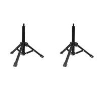 Jooehyer 2X Portable Microphone Stand Desktop 1/4 Tripod Table Stand Adjustable Mic Stand Mic Clip Holder Bracket
