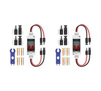 Jooehyer 2X Solar Panel Disconnect Switch, CGELE32A DC 500V Breaker Box PV Disconnect Switch with IP65 Waterproof Box