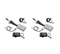 Jooehyer 2X Three Mode Ebike Controller 17A 24V/36V/48V with S866 LCD Color Display Waterproof Connector 350W Motor
