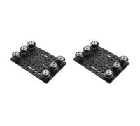 Jooehyer 2X V-Slot Gantry Set 20-80mm Gantry Plate with Wheels for V-Slot Aluminum Profiles CNC Router and 3D Printer Part-A