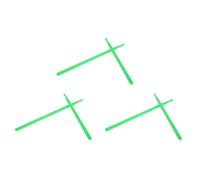 Jooehyer 3 Pair of 5A Drumsticks Nylon Stick for Drum Set Professional Green
