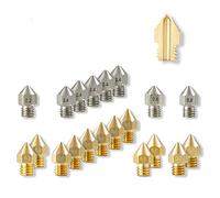 Jooehyer 3D Printer Nozzle Set - Brass & Stainless Steel Nozzles - for I3 3D Printer - Prusa I3