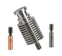 Jooehyer 3D V6 Heatbreak Heatsink Kit Short Distance Upgraded Kit for Hotend Printer Parts