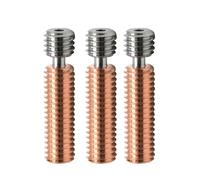 Jooehyer 3PCS 3D Printer Bi-Metal Throat Pipe Titanium Alloy Copper Nozzle Throat Pipe 1.75mm for Ender3/3S/3V2 CR10/V2/V3