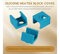 Jooehyer 3Pcs Mk10 Silicone Socks Instead Ceramic Insulation For Dupicator D4/I3/for I3 2 Silicone Heater Block Cover
