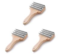 Jooehyer 3X One-Handed 7-3/4 Inch Polishing Wheel Rake for Removing Residual Compounds and Metal from Buffing Wheels