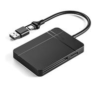 Jooehyer 4-in-1 Memory Card Reader USB A/USB C to MS TF SD Card Reader for Laptop Android Phone OTG Adapter