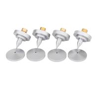 Jooehyer 4 Pcs SP3535 Speaker Spike Isolation Feet Brass Cone Turntable Amplifier Hi Fi Speaker Stand Feet Foot Pad